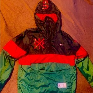 Classic USA “run the block” windbreaker